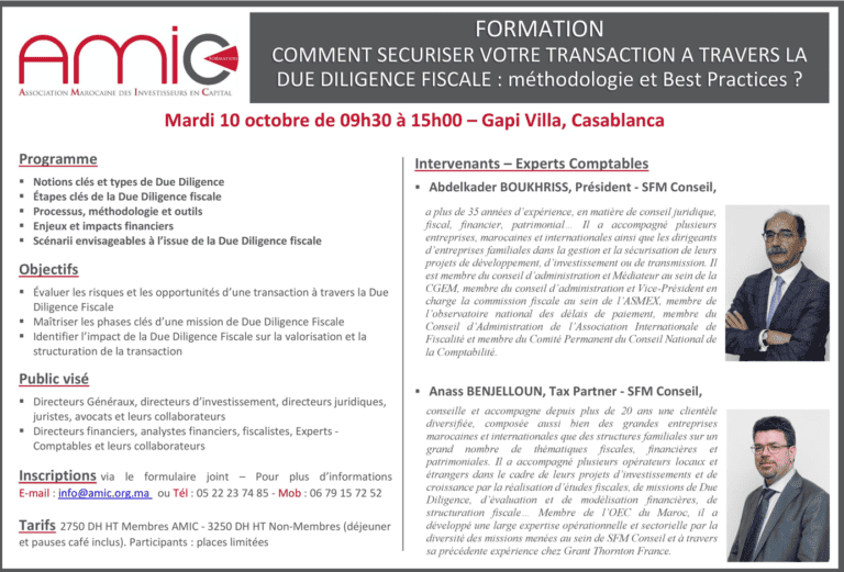 Comment securiser votre transaction a travers la due diligence fiscale - méthodologie et best practices ?