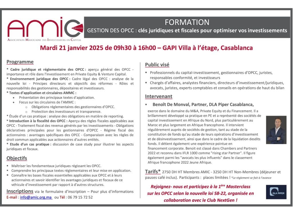 Formation Gestion des OPCC DLA BD
